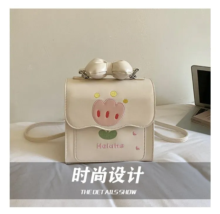 Tas Selempang Wanita Bahan PU Sintetis Polos Warna Pink Bentuk Kotak Tali Pilihan Reseller