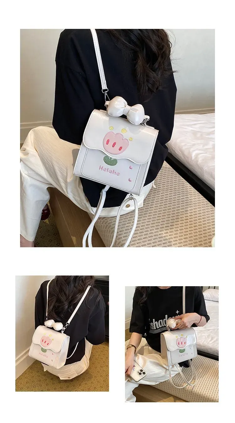 Tas Selempang Wanita Bahan PU Sintetis Polos Warna Pink Bentuk Kotak Tali Pilihan Reseller