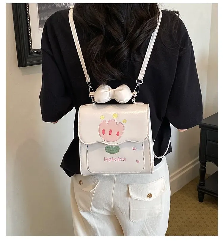 Tas Selempang Wanita Bahan PU Sintetis Polos Warna Pink Bentuk Kotak Tali Pilihan Reseller