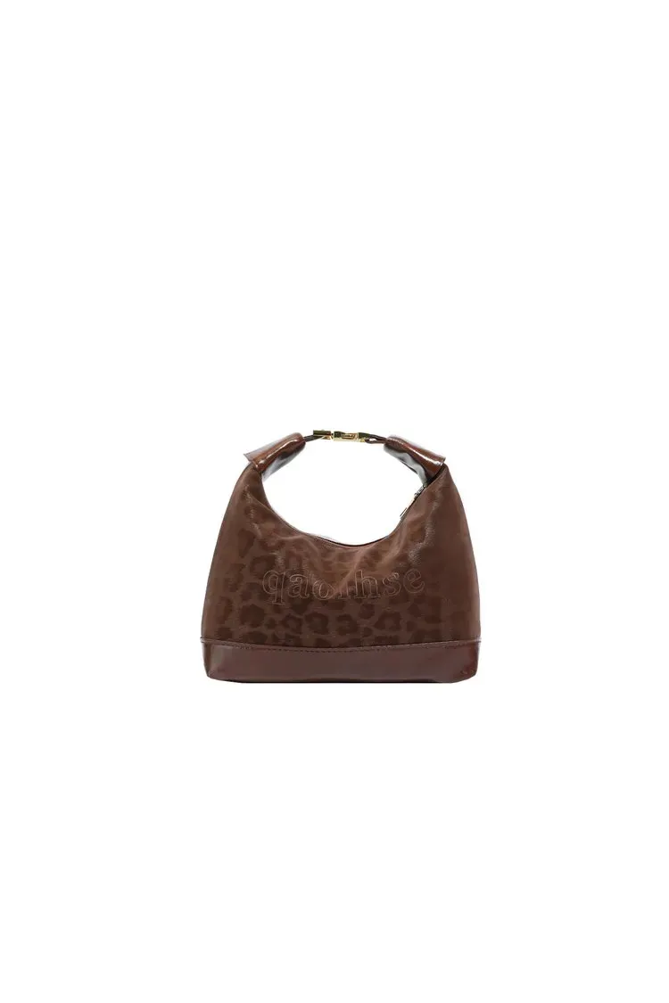 Tas Selempang Wanita Bahan PU Sintetis Motif Print Model Hobo Tali Lebar Grosir Import