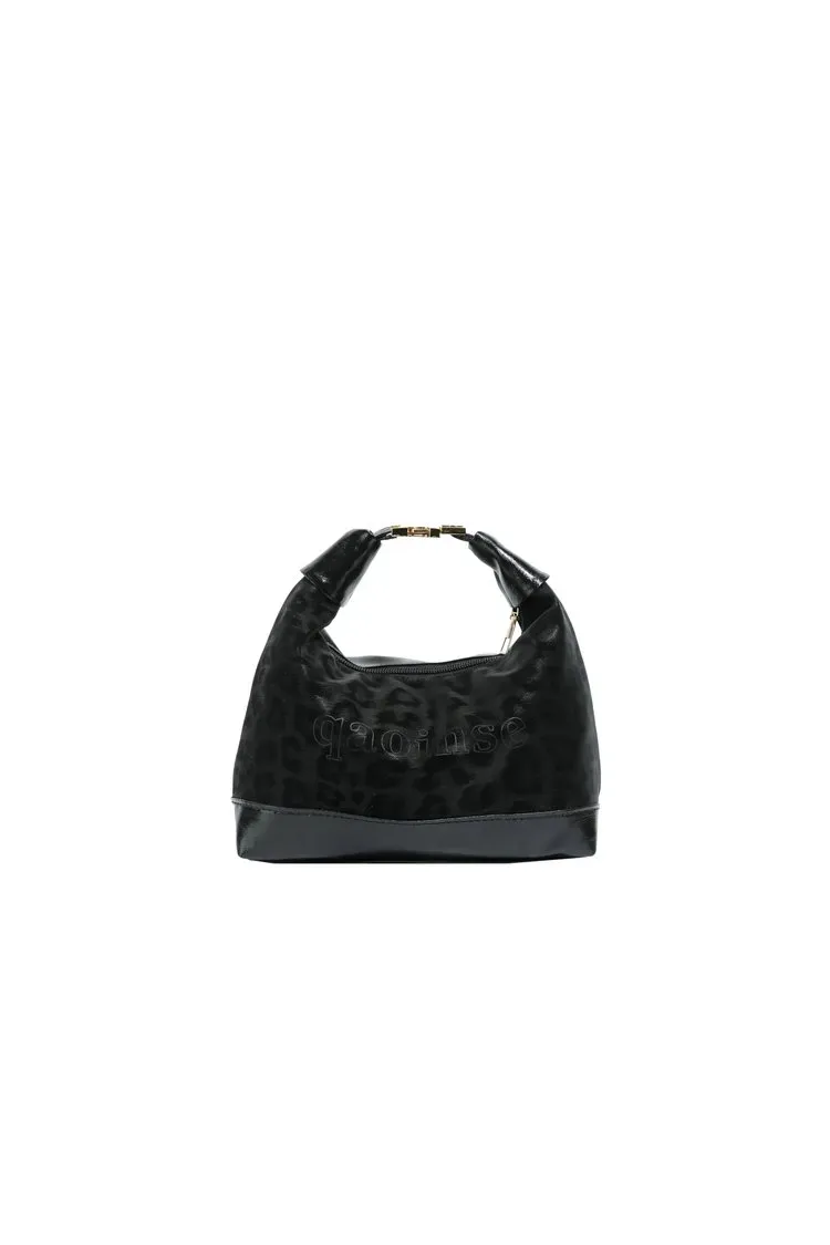 Tas Selempang Wanita Bahan PU Sintetis Motif Print Model Hobo Tali Lebar Grosir Import
