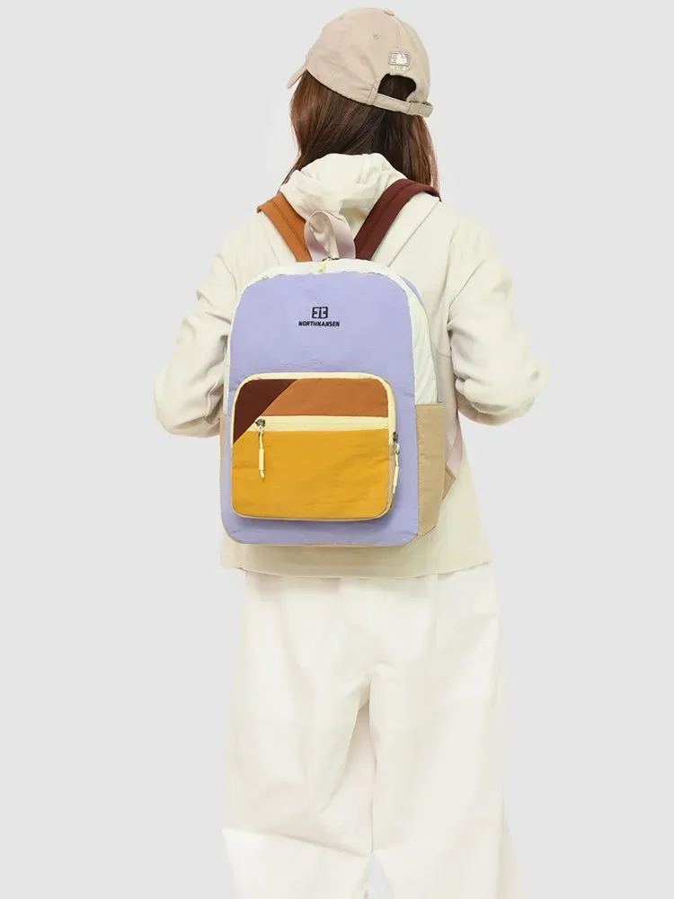 Tas Ransel Wanita Bahan Nylon Warna Putih Resleting Fashion Grosir Import
