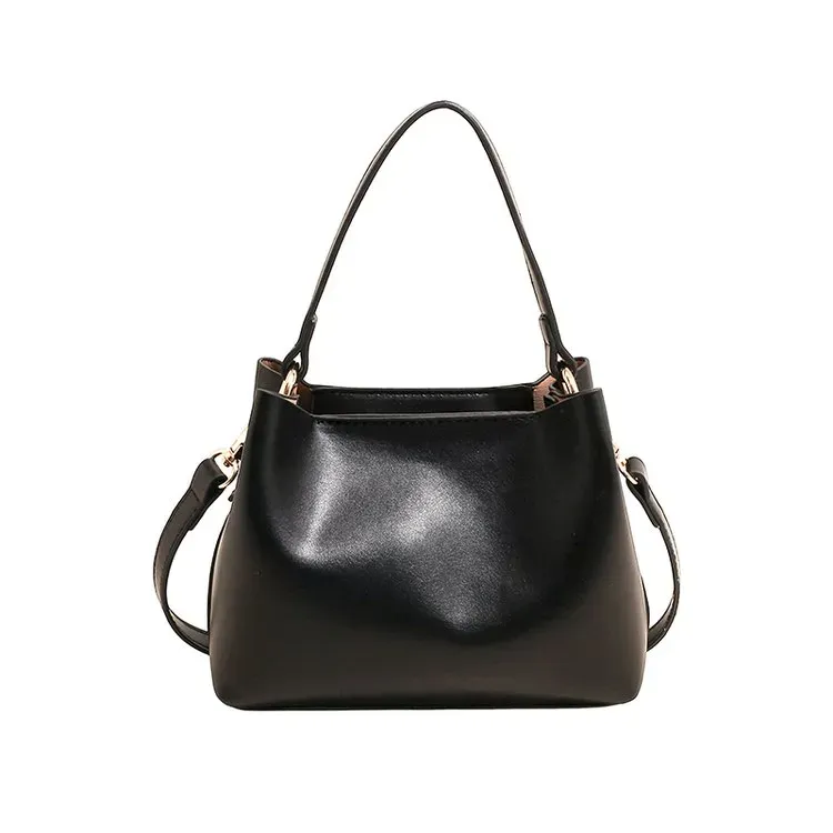 Tas Selempang Wanita Bahan PU Sintetis Polos Warna Kuning Bentuk Kotak Tali Grosir Import