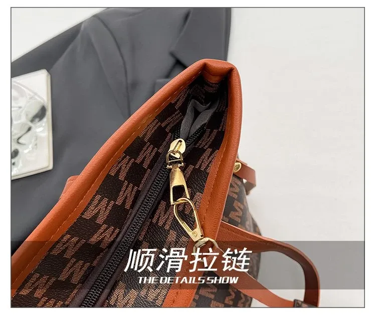 Tas Selempang Wanita Bahan PU Sintetis Motif Print Bentuk Kotak Tali Lebar Koleksi Reseller