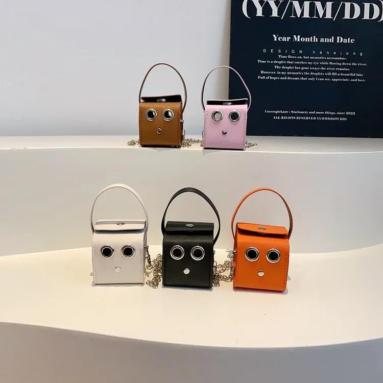 Tas Selempang Wanita Bahan PU Sintetis Polos Bentuk Kotak Tali Lebar Resleting untuk Reseller