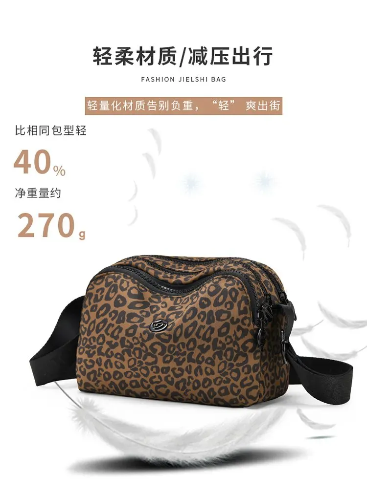 Tas Selempang Wanita Bahan Nylon Motif Polkadot Warna Merah Bentuk Kotak Tali Grosir Import