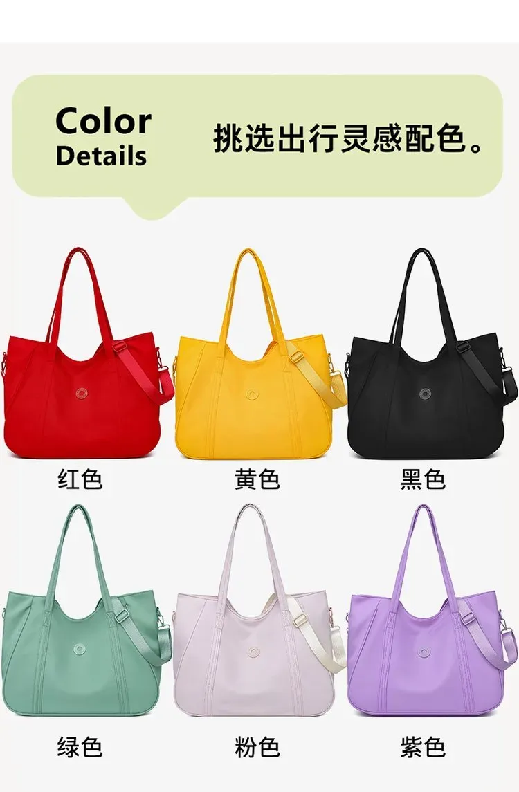 Tas Selempang Wanita Bahan Nylon Polos Warna Hijau Bentuk Kotak Tali Panjang Resleting Grosir
