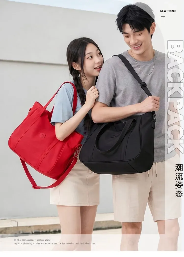 Tas Selempang Wanita Bahan Nylon Polos Warna Hijau Bentuk Kotak Tali Panjang Resleting Grosir