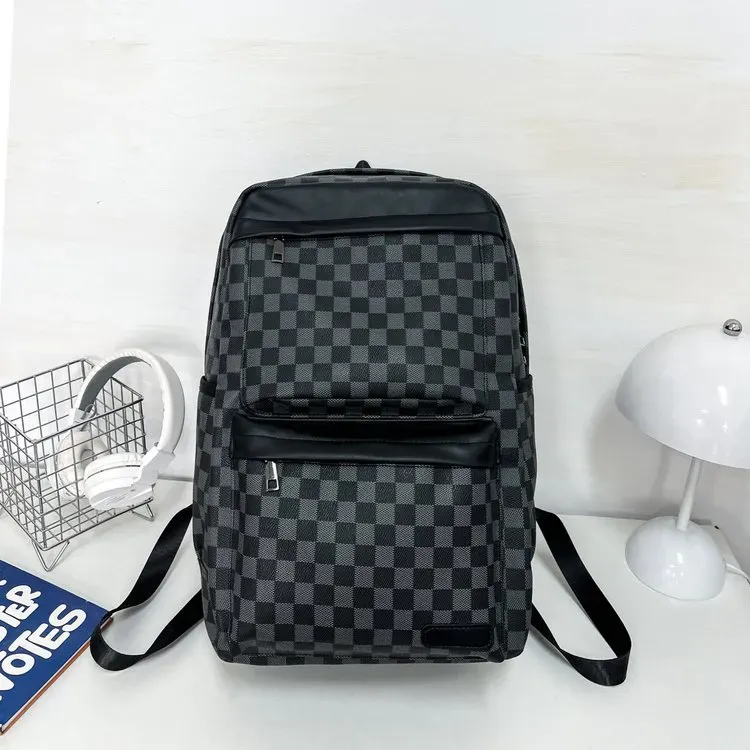 Tas Ransel Pria Bahan Oxford Warna Hitam Kapasitas Besar Resleting untuk Sekolah Grosir Import