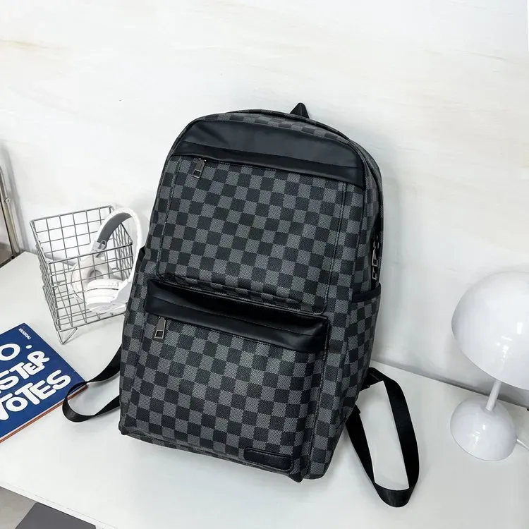 Tas Ransel Pria Bahan Oxford Warna Hitam Kapasitas Besar Resleting untuk Sekolah Grosir Import