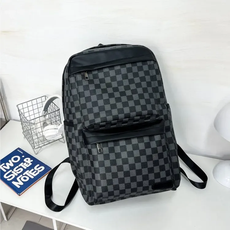Tas Ransel Pria Bahan Oxford Warna Hitam Kapasitas Besar Resleting untuk Sekolah Grosir Import