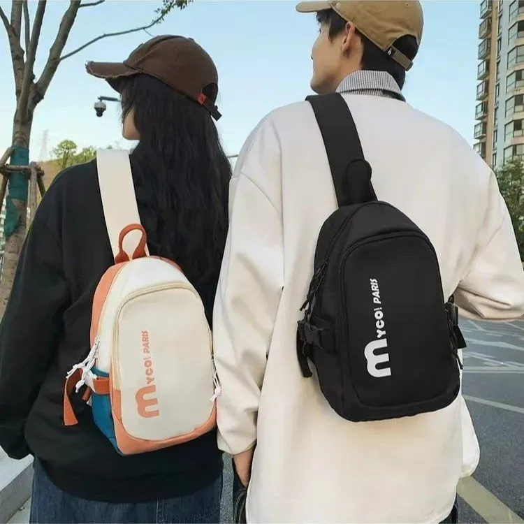 Tas Ransel Pria Bahan Nylon Polos Warna Hitam Bentuk Kotak Tali Lebar Resleting Grosir Import
