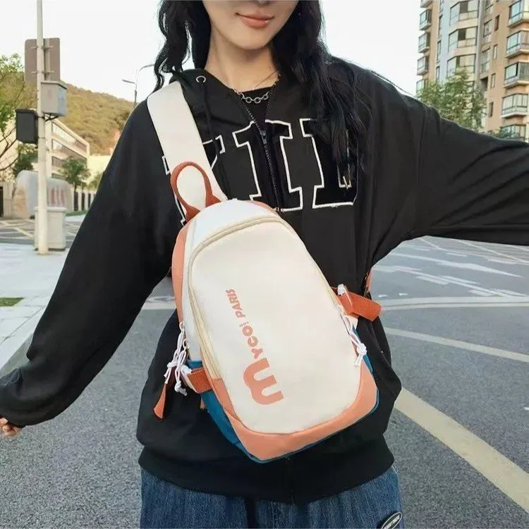 Tas Ransel Pria Bahan Nylon Polos Warna Hitam Bentuk Kotak Tali Lebar Resleting Grosir Import