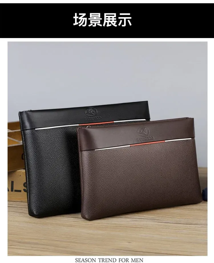 Tas Selempang Pria Bahan PU Sintetis Polos Bentuk Kotak Kapasitas Besar Grosir Import