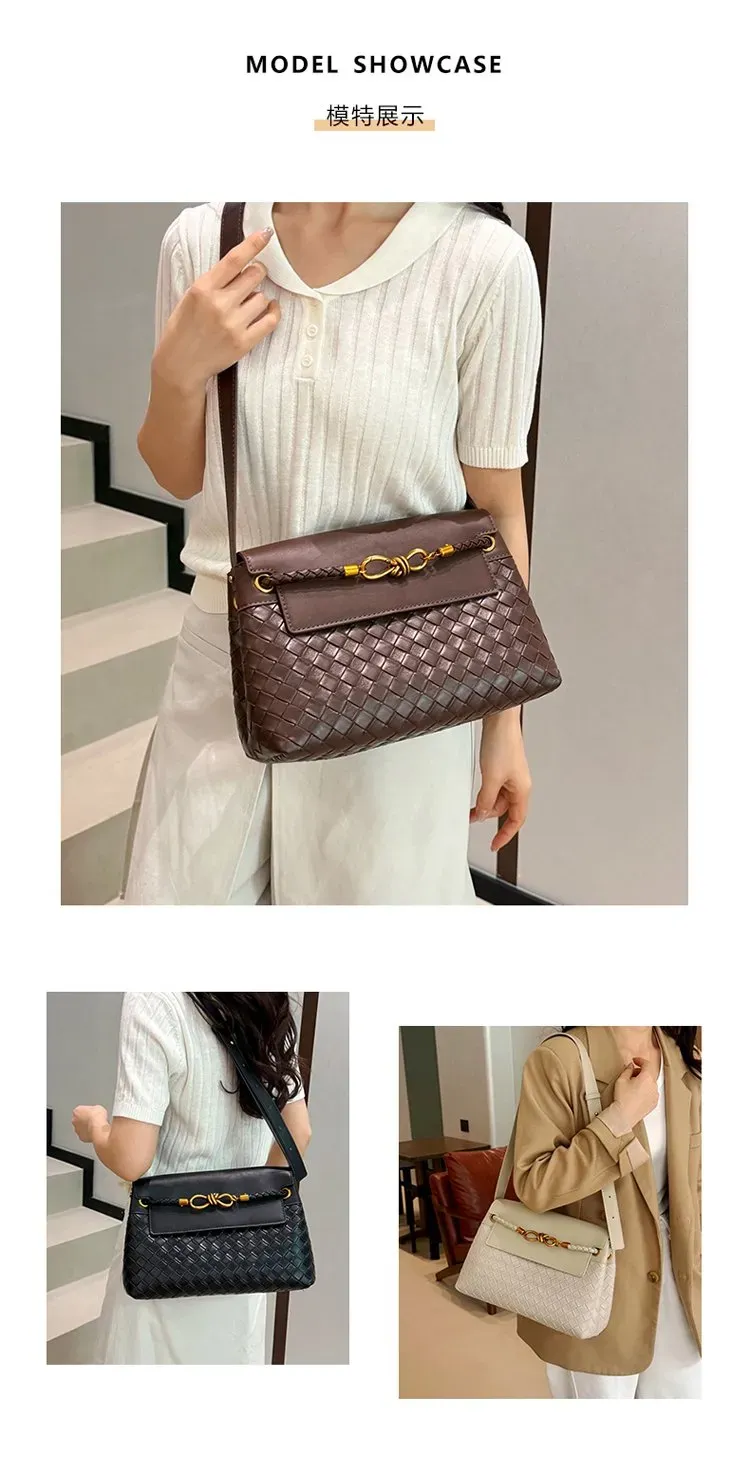 Tas Selempang Wanita Bahan PU Sintetis Model Quilted Bentuk Kotak Tali Panjang untuk Reseller