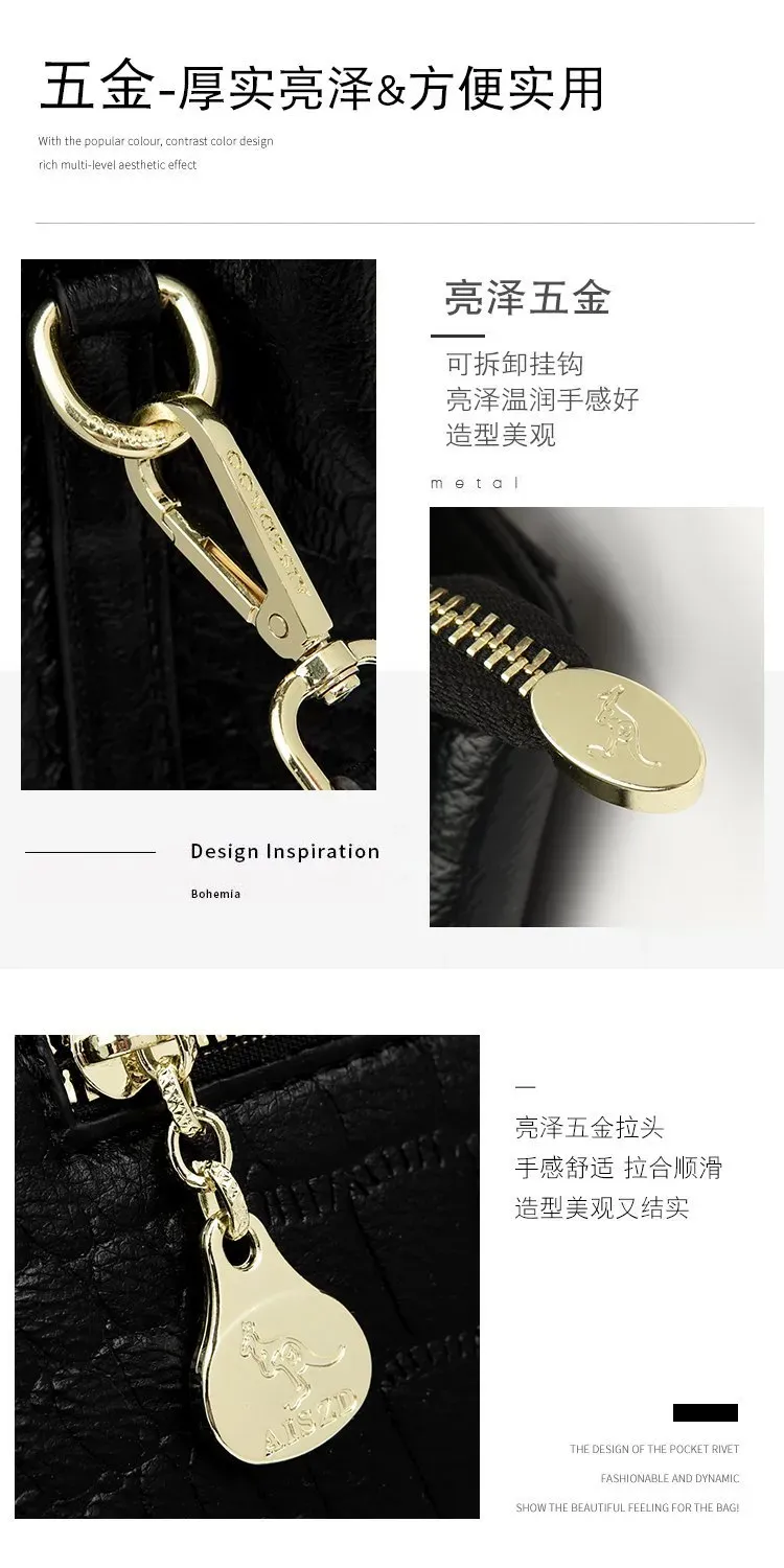 Tas Selempang Wanita Bahan PU Sintetis Model Quilted Warna Hitam Bentuk Kotak Warna Cokelat
