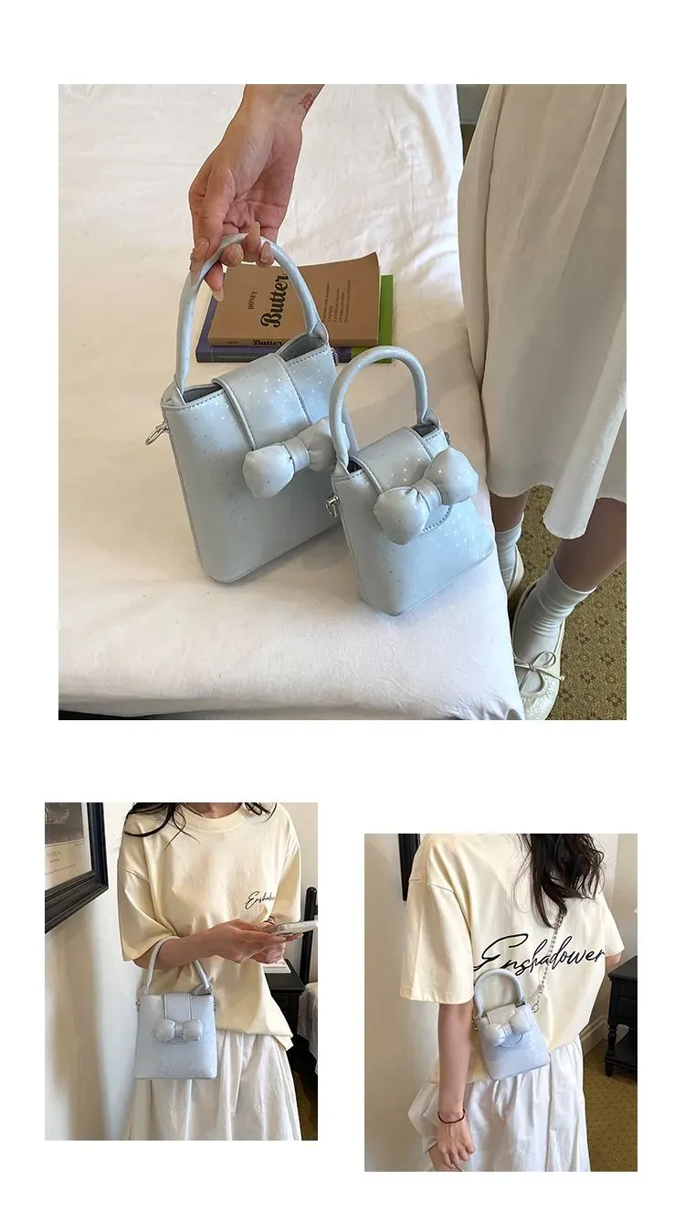 Tas Selempang Wanita Bahan PU Sintetis Polos Warna Pink Bentuk Kotak Tali Rantai Harga Grosir