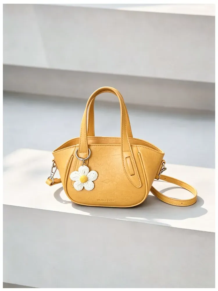 Tas Selempang Wanita Bahan PU Sintetis Polos Bentuk Kotak Tali Panjang Resleting Pilihan