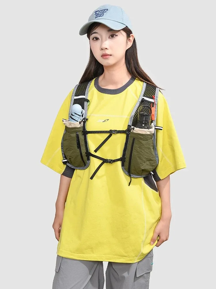 Tas Ransel Wanita Bahan Nylon Warna Putih Resleting Koleksi Reseller