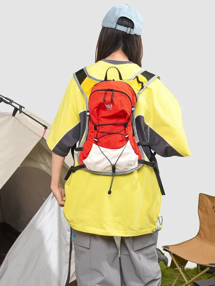 Tas Ransel Wanita Bahan Nylon Warna Putih Resleting Koleksi Reseller