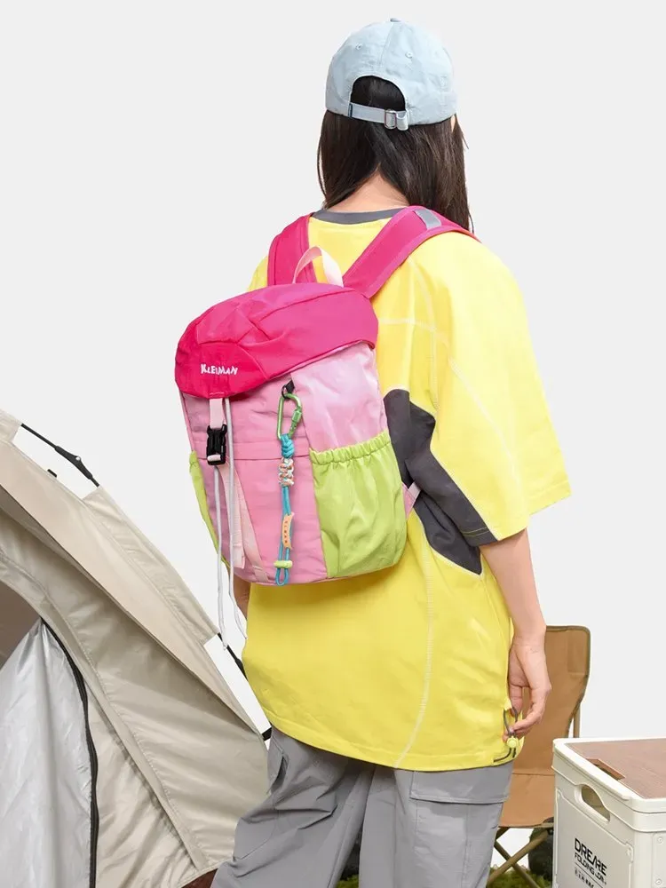 Tas Selempang Wanita Bahan Nylon Warna Pink Resleting Fashion Grosir Import