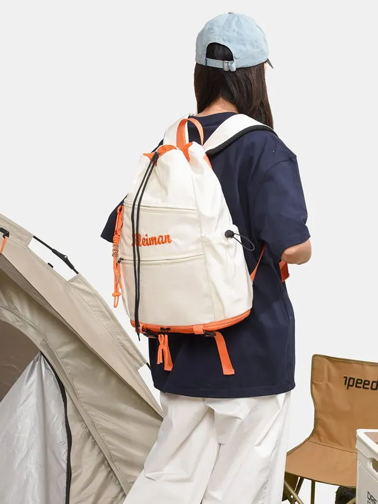 Tas Ransel Wanita Bahan Nylon Warna Hitam Fashion Grosir Import