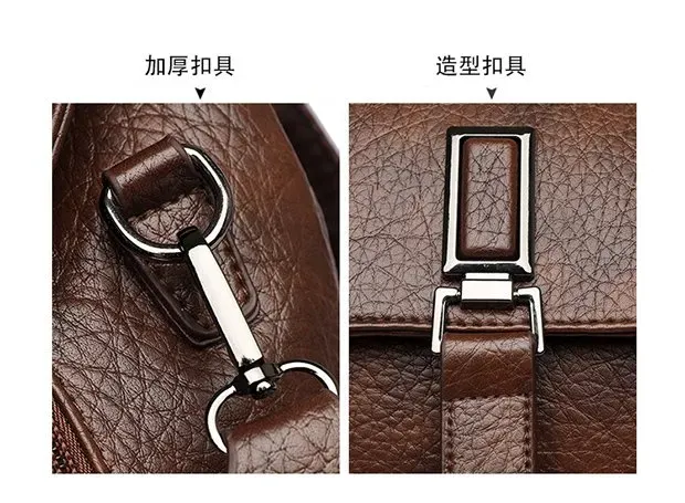 Tas Ransel Wanita Bahan PU Sintetis Polos Warna Hitam Bentuk Kotak Tali Lebar untuk Travel