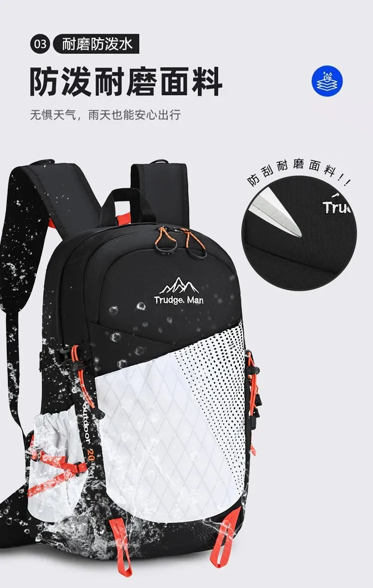 Tas Ransel Pria Bahan Oxford Motif Polkadot Warna Hitam Bentuk Kotak Tali Lebar Grosir Import