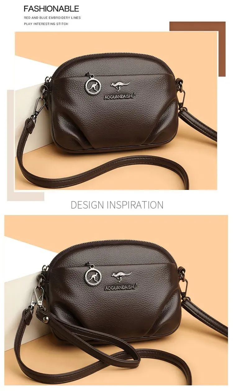 Tas Selempang Wanita Bahan PU Sintetis Polos Bentuk Kotak Tali Lebar Resleting Harga Grosir