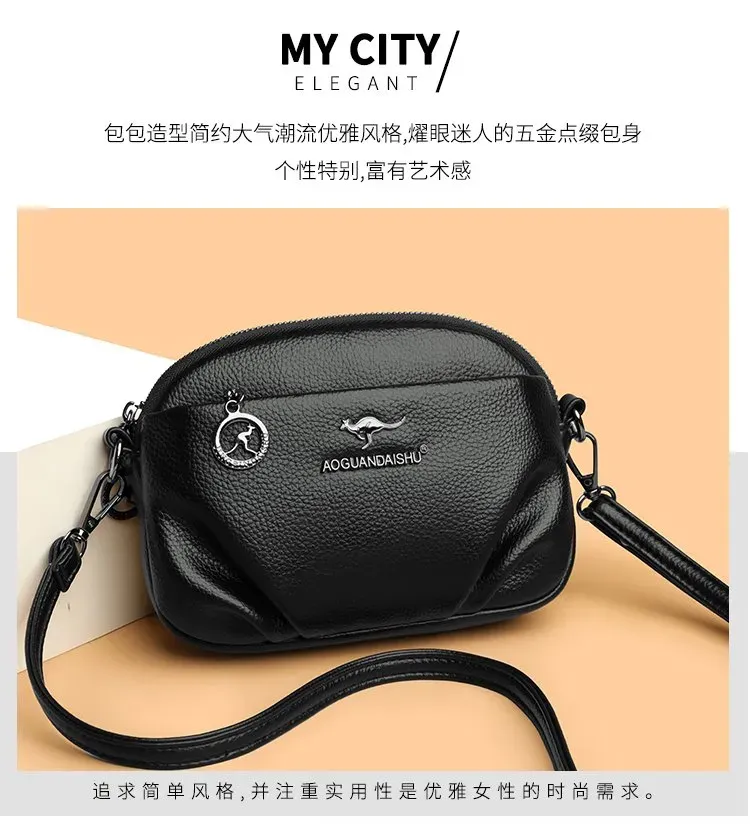 Tas Selempang Wanita Bahan PU Sintetis Polos Bentuk Kotak Tali Lebar Resleting Harga Grosir