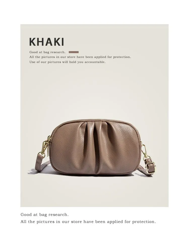 Tas Selempang Wanita Bahan PU Sintetis Polos Bentuk Kotak Tali Panjang Resleting Model Import