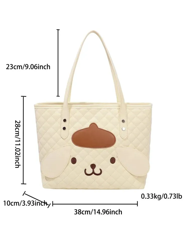 Tas Tote Wanita Bahan PU Sintetis Model Quilted Warna Biru Bentuk Kotak Tali Grosir Import