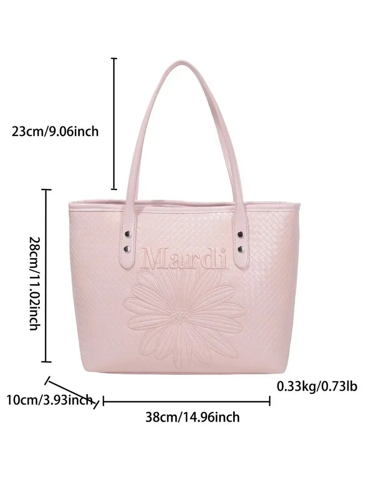 Tas Tote Wanita Bahan PU Sintetis Model Quilted Warna Biru Bentuk Kotak Tali Grosir Import