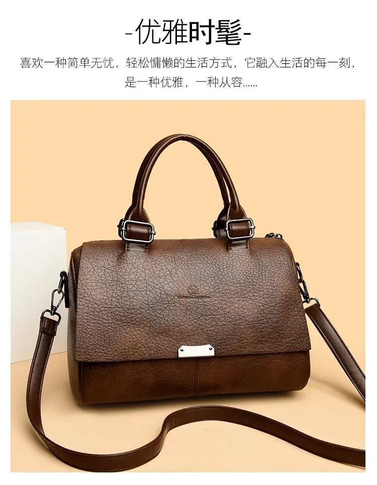 Tas Selempang Wanita Bahan PU Sintetis Polos Bentuk Kotak Tali Panjang Resleting Model Import