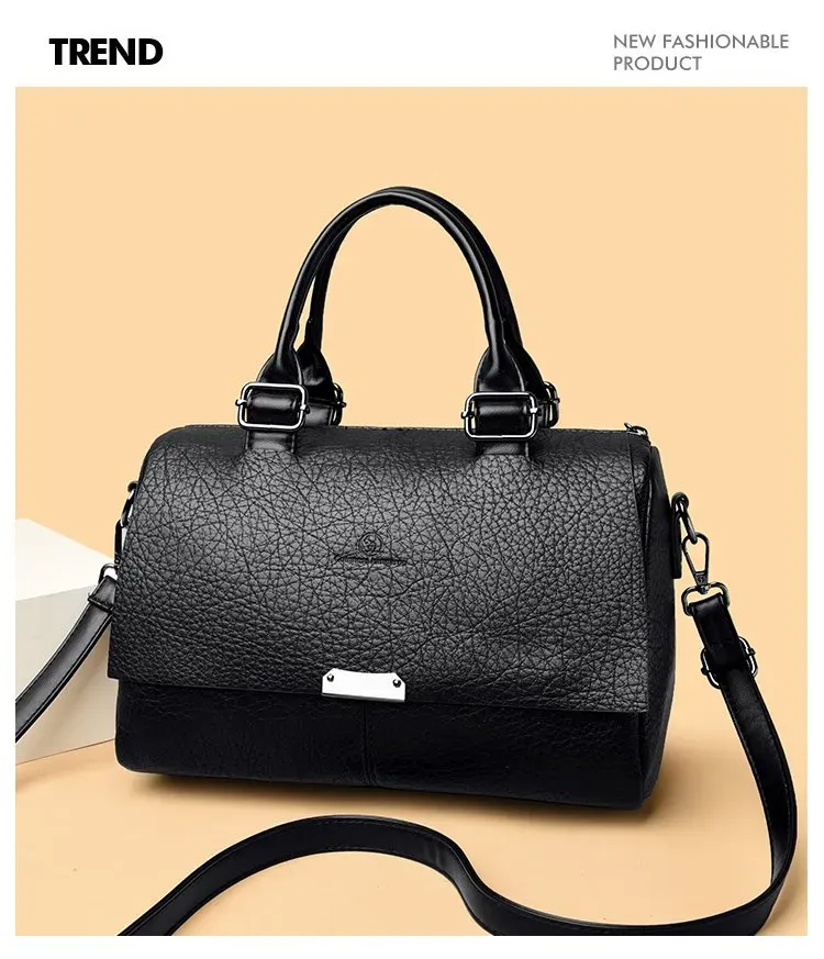 Tas Selempang Wanita Bahan PU Sintetis Polos Bentuk Kotak Tali Panjang Resleting Model Import
