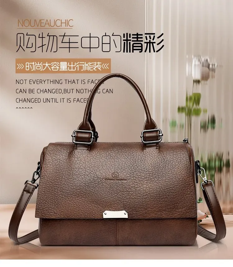Tas Selempang Wanita Bahan PU Sintetis Polos Bentuk Kotak Tali Panjang Resleting Model Import
