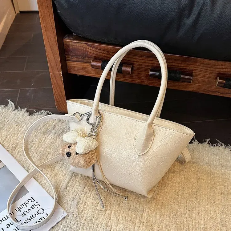 Tas Selempang Wanita Bahan PU Sintetis Polos Warna Ungu Bentuk Kotak Tali Grosir Import