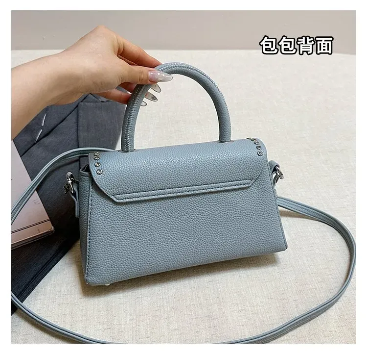 Tas Selempang Wanita Bahan PU Sintetis Polos Warna Pink Bentuk Kotak Tali Harga Grosir