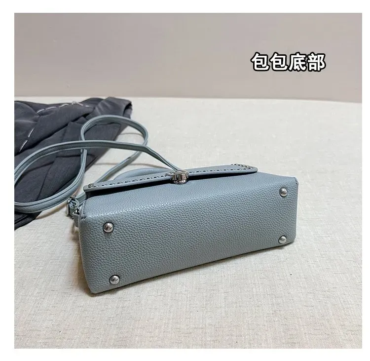 Tas Selempang Wanita Bahan PU Sintetis Polos Warna Pink Bentuk Kotak Tali Harga Grosir