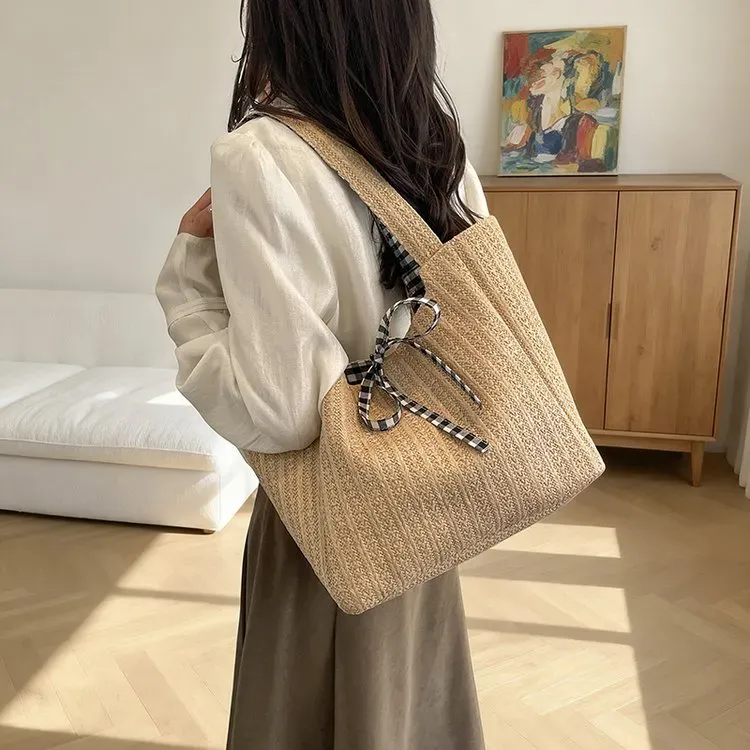 Tas Selempang Wanita Bahan PU Sintetis Polos Warna Beige Bentuk Kotak Tali Katalog Grosir