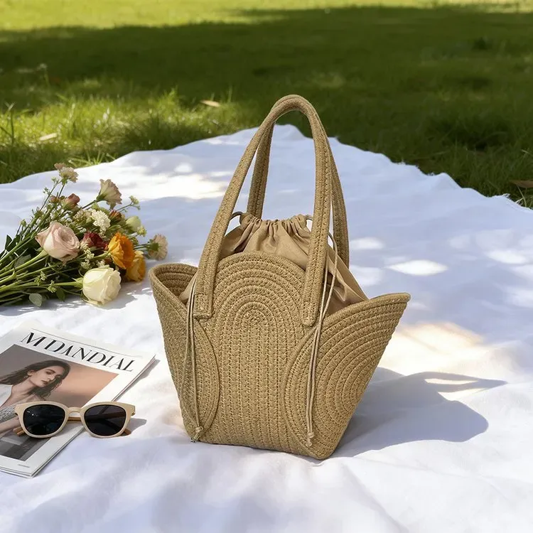 Tas Selempang Wanita Bahan PU Sintetis Polos Warna Beige Bentuk Kotak Tali Katalog Grosir