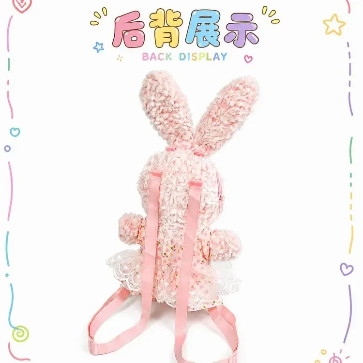 Tas Ransel Anak Bahan Kain Polos Bentuk Kotak Tali Lebar Model Flap Grosir Import