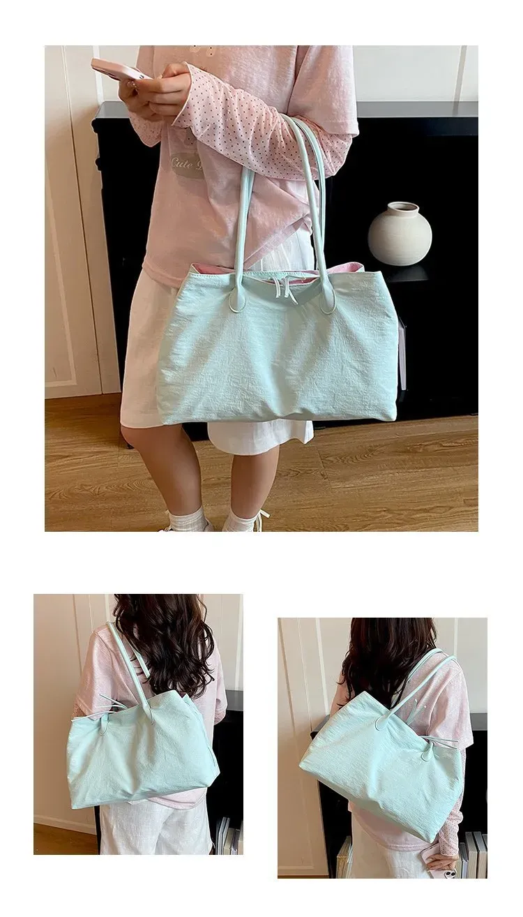 Tas Selempang Wanita Bahan PU Sintetis Polos Warna Biru Bentuk Kotak Tali Harga Grosir