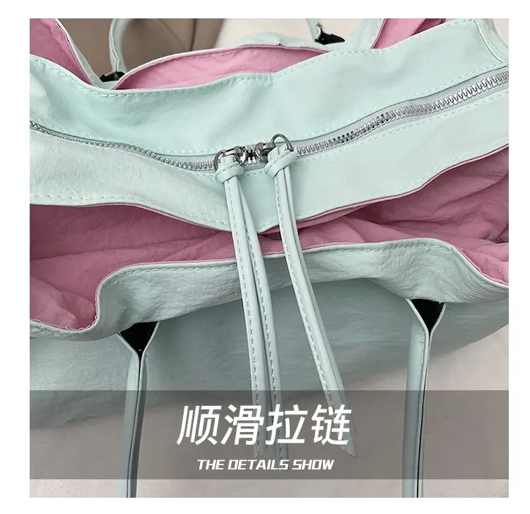 Tas Selempang Wanita Bahan PU Sintetis Polos Warna Biru Bentuk Kotak Tali Harga Grosir