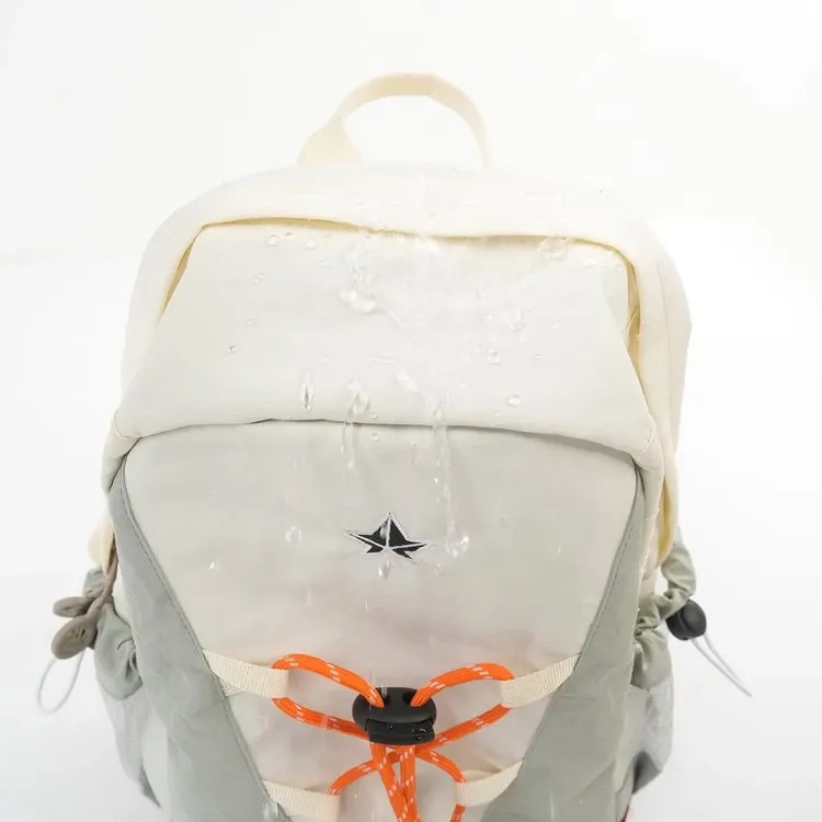 Tas Ransel Wanita Bahan Nylon Warna Merah Resleting Grosir Import