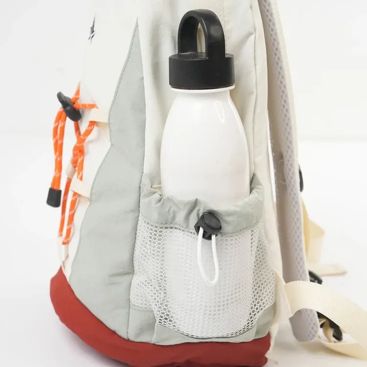 Tas Ransel Wanita Bahan Nylon Warna Merah Resleting Grosir Import