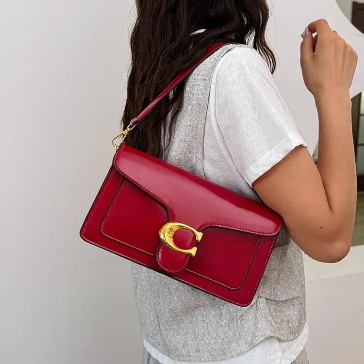 Tas Selempang Wanita Bahan PU Sintetis Polos Warna Hitam Bentuk Kotak Tali untuk Jualan Online