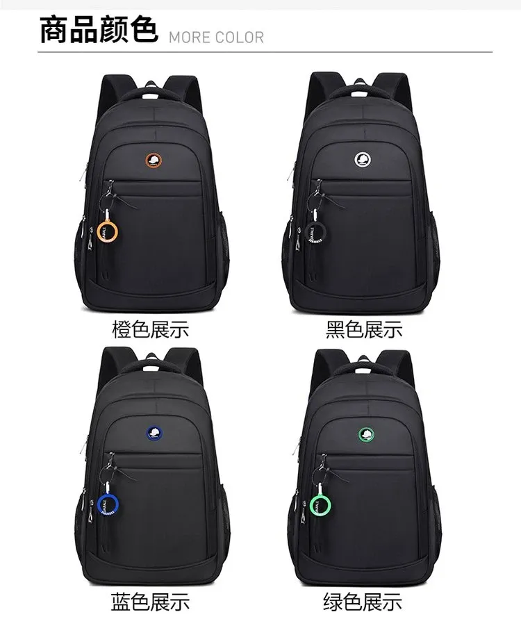 Tas Ransel Wanita Bahan Nylon Polos Warna Hitam Bentuk Kotak Tali Lebar Grosir Import