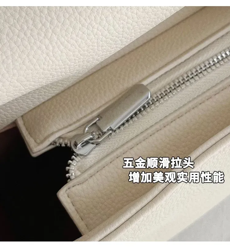 Tas Selempang Wanita Bahan PU Sintetis Polos Warna Abu-Abu Bentuk Kotak Tali Model Flap Grosir