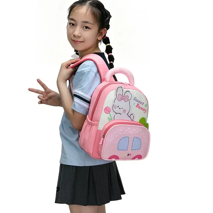 Tas Selempang Anak Bahan Kain Motif Dinosaurus, Motif Kelinci, Motif P Warna Grosir Import